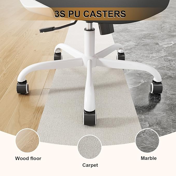 Synorla Office Chair, Ergonomic Desk Chairs 330LBS Capacity High Back Mesh Computer Chair with Flip-up Armrests, Comfy Work Chair with Adjustable Lumbar Support