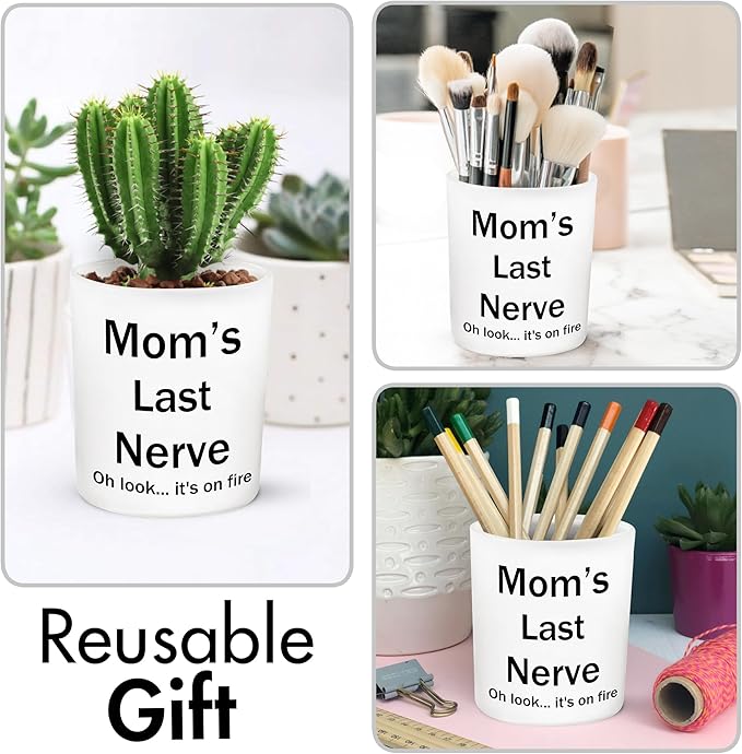 Gifts for Mom from Daughter, Son - Mothers Day Gifts for Mom, Wife, Women - Moms Birthday Gift Ideas, Cool Birthday Gift for Moms - Funny Mothers Day Candle for mom, Mom's Last Nerve Candle 10oz