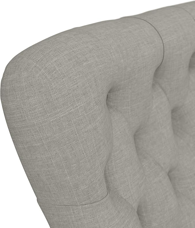 Bush Business Furniture Arden Lane High Back Tufted Office Chair with Arms in Light Gray Fabric