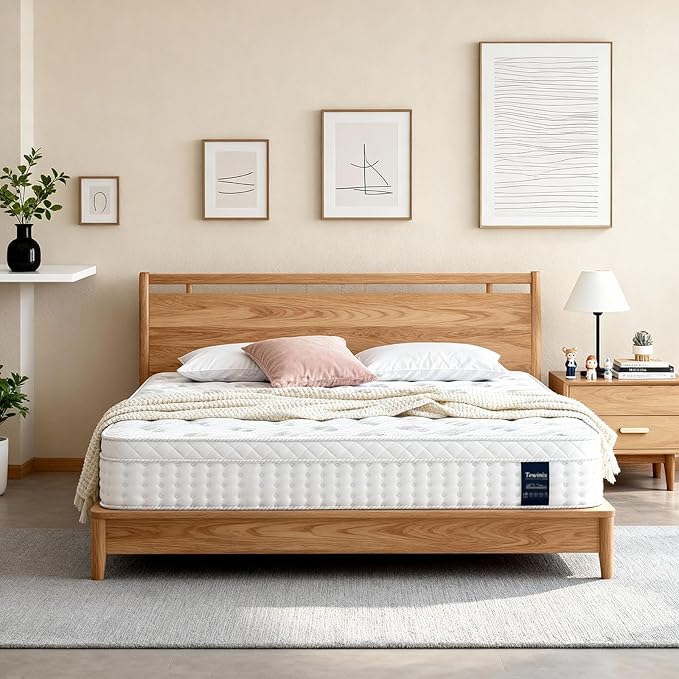 12 Inch Full Mattress, Plush Hybrid Mattresses with Gel Memory Foam in a Box, Individual Pocket Springs for Pressure Relief & Motion Isolation, CertiPUR-US Certified,100-Night Trial