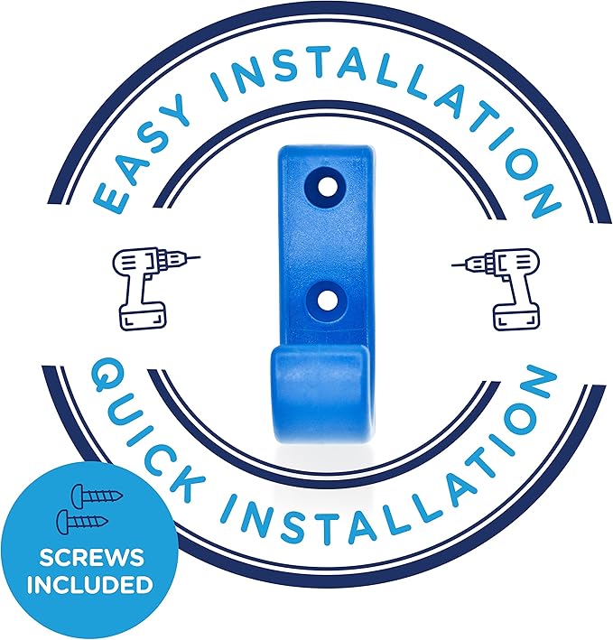 Heavy Duty Hooks for Hanging Coats, Jackets, Backpacks, Baseball Hats - Wall Mounted Rainbow Color Hangers for Kids, Perfect Hook for Classrooms, Bathroom Robes and Towels | J Hook 7-Pack