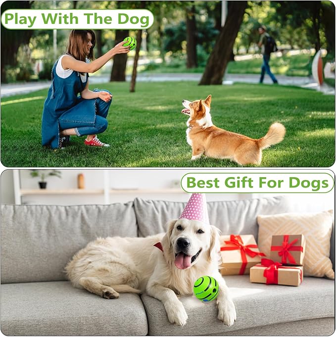 Dog Toys,Interactive Dog Balls for Large Dogs,Durable Vinyl for Training, Teeth Cleaning & Energy Release