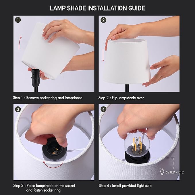 O’Bright Seraph mini – Cordless LED Table Lamp with Dimmer (Oil Rubbed Bronze)