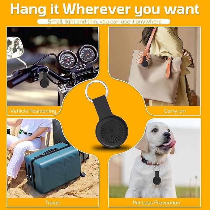 GPS Tracker for Vehicles, Mini Portable Car GPS Tracking of iOS & Android App Support, Full Global Coverage Location GPS Tracker for Dogs,No Subscription Required/No Monthly Fee/No SIM Card Required