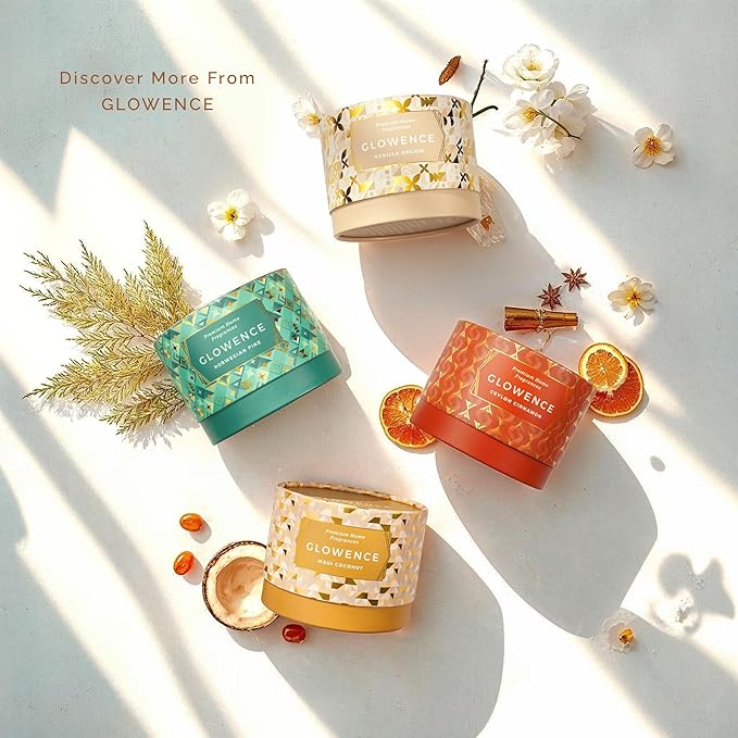 Luxury Coconut Scented Candle - Large 3 Wick Jar Candle - Elegant Gift for Women & Men - 100% Natural Soy Wax - Up to 40 Hours Burning Time - Housewarming Aromatherapy Candle for Home