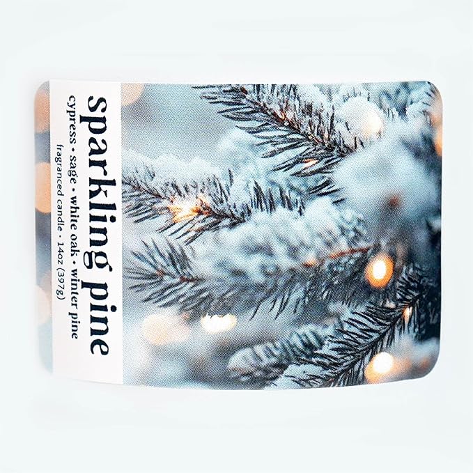 Colonial Candle Sparkling Pine Scented Candle, Holiday Scented Candle - Made in The USA