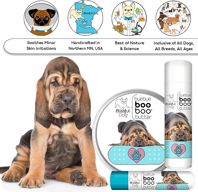 The Blissful Dog 2 oz TIN Bloodhound Booboo Butter