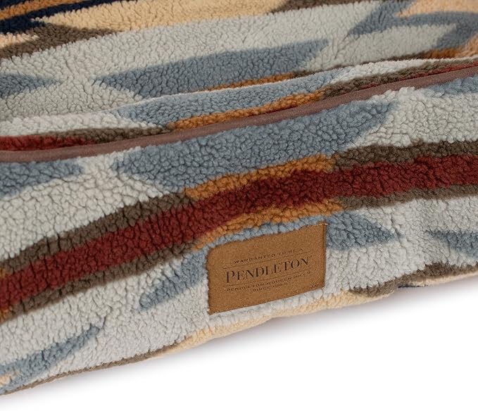 Pendleton Berber Kuddler Dog Bed - Wyeth Trail Wheat, M