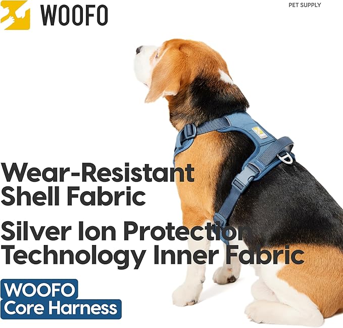 Core Dog Harness with Handle and Pocket, Sliver ion Inner Fabric, Wear-Resistant Shell Fabric, Reflective and Soft Padded (Avocado Green, Size Small)