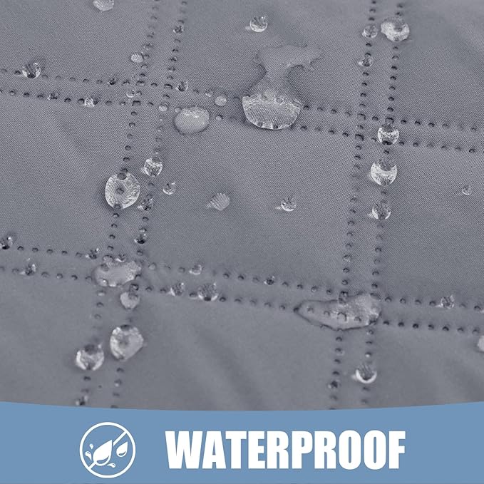 Smiry Waterproof Dog Blanket, Reversible Dog Bed Cover Pet Blanket, Soft Pet Couch Covers for Sofa Washable, Bed Couch Sofa Furniture Protector for Puppy Cat Kids (40"x50", Grey/Dark Grey)