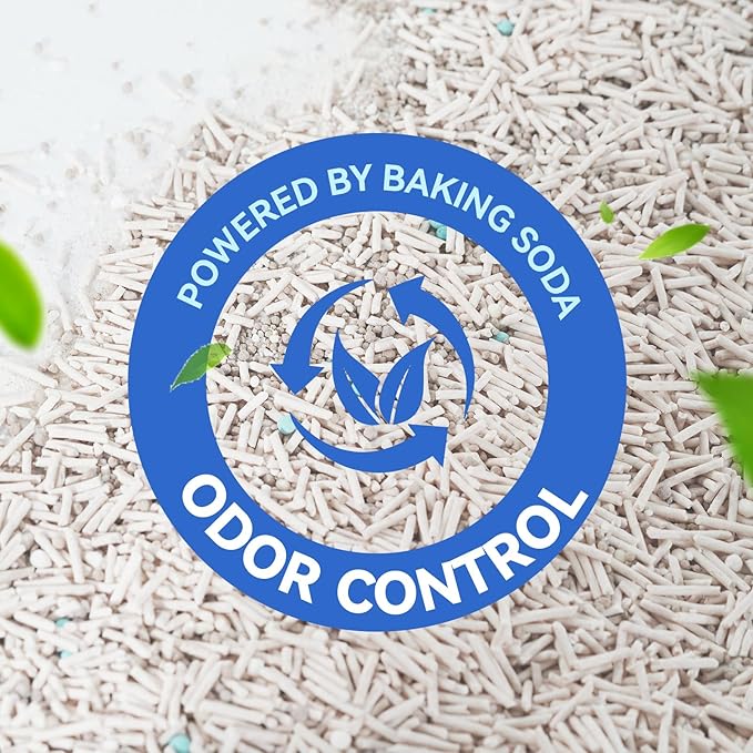 OPET Mixed Tofu Cat Litter - 19lb Strong Clumping Litter, Mixed Tofu and Bentonite, 99.9% Dust Free and Flushable Cat Litter, Natural Sustainable Ingredients Odor Control, Low Tracking(19lb, Milk)
