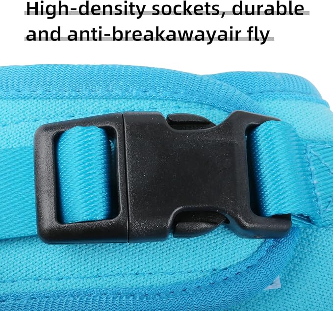 EVERKING Cat Harness and Leash Set, New Fly Fabric, Soft and Breathable, Adjustable cat Walking Jacket, Fashionable cat Vest (Blue, M(Neck 8.66"-12.6", Chest 12.6"-20.87", 12-19lbs))