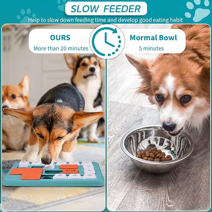 Dog Puzzle Toys - Interactive IQ Training & Mental Stimulating Toys for Large, Medium & Small Dogs