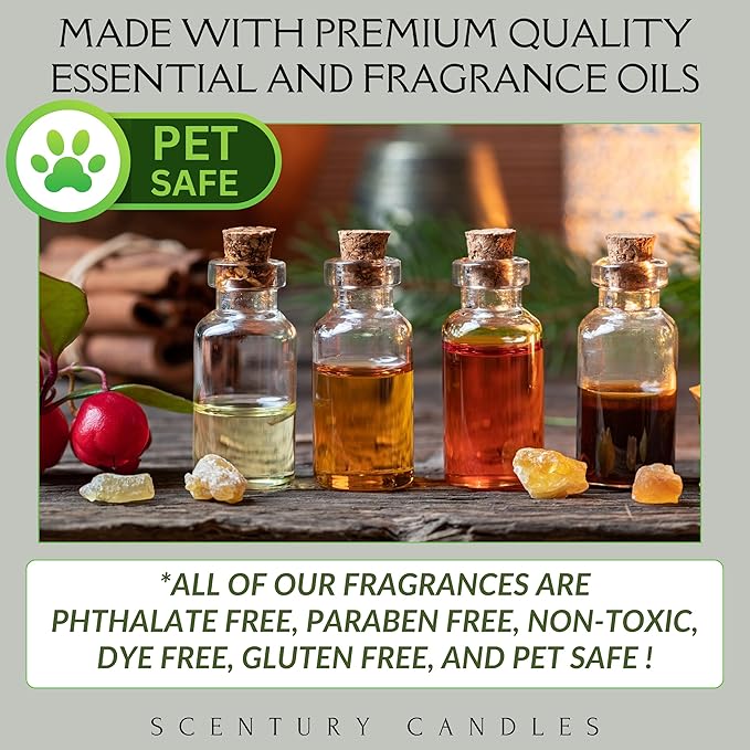 Peppermint Eucalyptus Scented Candle, Many Scents to Choose from, All Natural Non-Toxic Soy Wax, Handmade in The USA(Peppermint Eucalyptus)