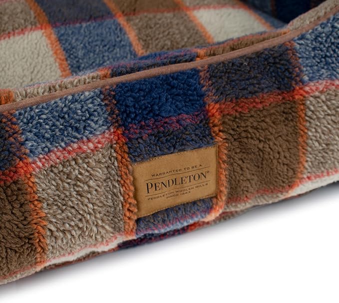 Pendleton Berber Kuddler Dog Bed - Mountain Plaid, M