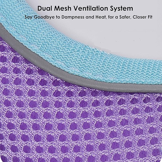 Cat Harness and Leash Set for Walking – Escape-Proof Reflective Vest for Cats and Small Dogs, Adjustable Soft Air Mesh with Pressure-Reducing Design, 4.92ft (Red & Yellow, XL)