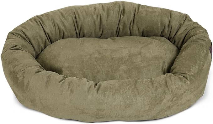 Majestic Pet Villa 32 Inch Shredded Memory Foam Dog Bed for Medium Sized Dogs 32x23x7 Inch–Orthopedic Dog Bed - Durable Pet Bed - Washable Medium Pet Bed with Head Support-Vintage