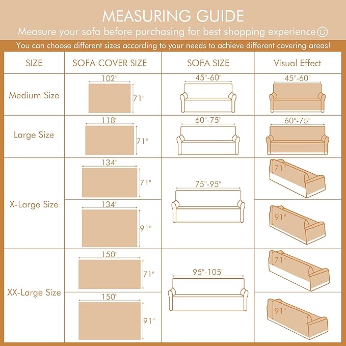 Couch Cover for 2-3 Cushion Couch Sofa Pet Friendly, Cute Sectional L Shaped Sofa Cover Washable for Dogs Cats Kids, Leather Furniture Protector Slipcover Decor for Living Room, 71"x118"