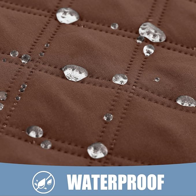 Smiry Waterproof Dog Blanket, Reversible Dog Bed Cover Pet Blanket, Soft Pet Couch Covers for Sofa Washable, Bed Couch Sofa Furniture Protector for Puppy Cat Kids (52"x82", Brown/Chocolate)