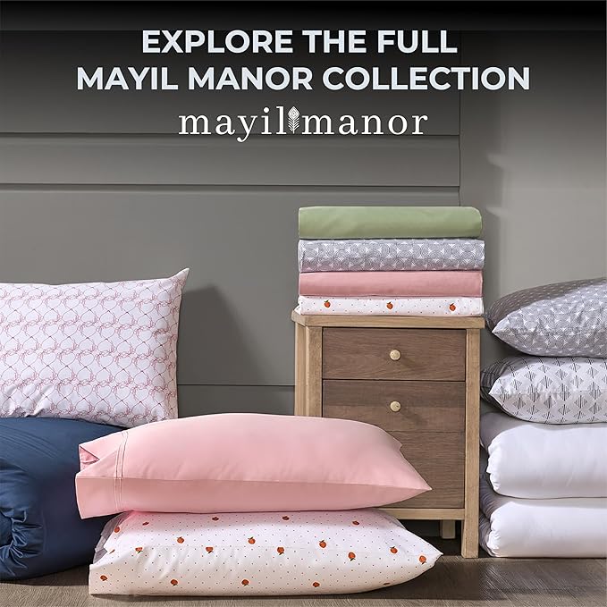 100% Natural Cotton Bed Sheets | 500 TC Single-Ply Sateen Weave Full Size Sheets | Soft, Breathable, Hypoallergenic Solid 4-Piece Bedding with Deep Pocket Fitted, Flat, Pillowcase | Sage