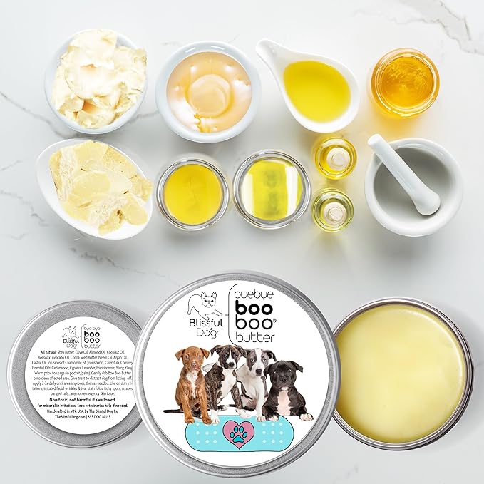 The Blissful Dog Staffordshire Pitbull Terrier Boo Boo Butter, 2-Ounce