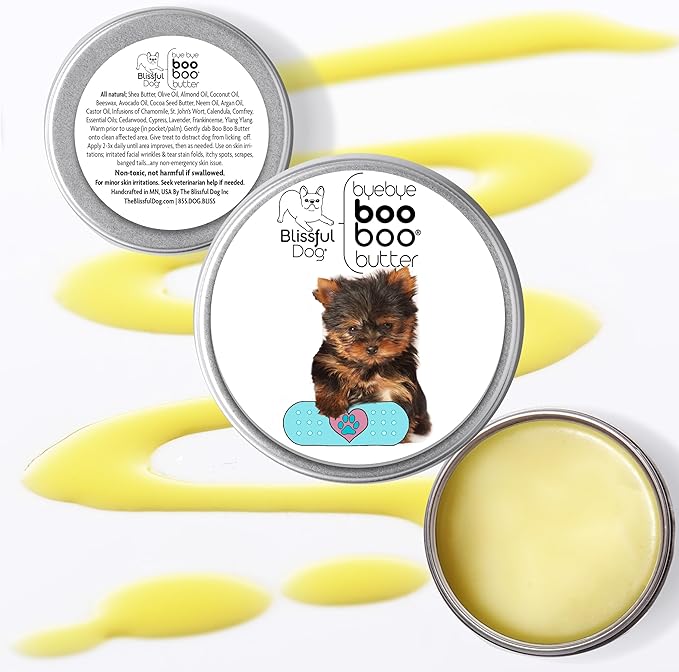 The Blissful Dog 4 oz TIN Yorkshire Terrier Booboo Butter