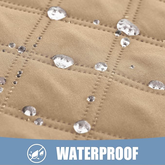 Smiry Waterproof Dog Blanket, Reversible Dog Bed Cover Pet Blanket, Soft Pet Couch Covers for Sofa Washable, Bed Couch Sofa Furniture Protector for Puppy Cat Kids (52"x82", Camel/Beige)