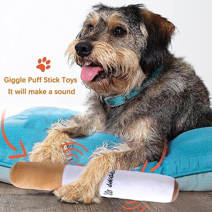SMQ 3pcs Dog Toys with Interactive Squeaky Sound, Safe Plush Cotton Filled, Photography Props, Squeaky Pet Toy for Small, Medium Puppies and Dogs