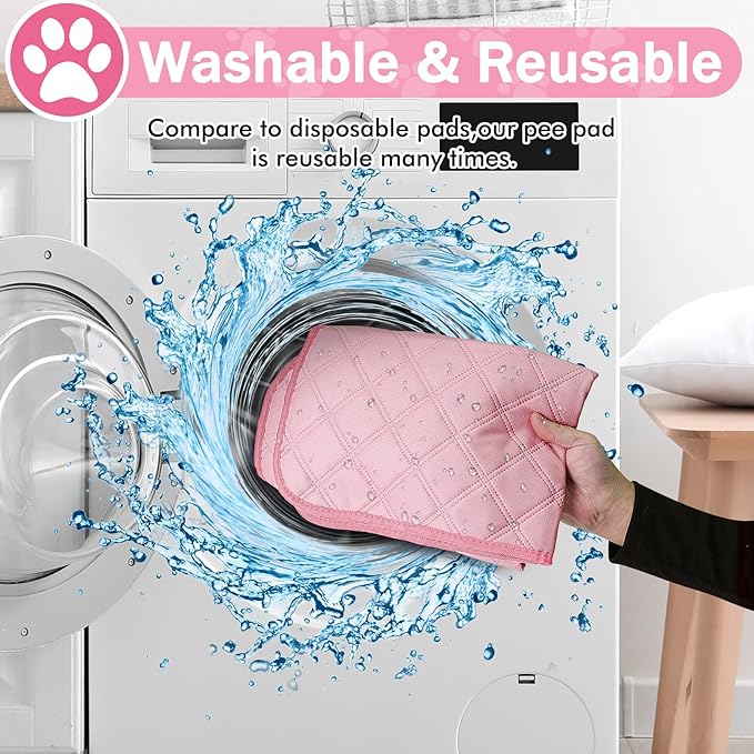 Pink Puppy Playpen for Middle Dog Cat, Dogs Tent Crate Cage Indoor/Outdoor, Portable Pop Up Dog Kennel with Carrying Bag for Rabbits, Removable Top (Pink with Pad, Medium (36" x 36" x 23"))