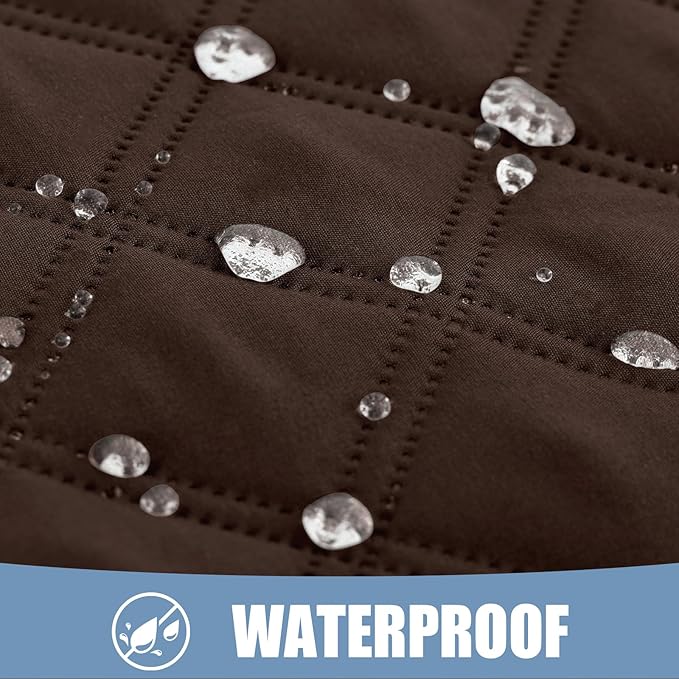 Smiry Waterproof Dog Blanket, Reversible Dog Bed Cover Pet Blanket, Soft Pet Couch Covers for Sofa Washable, Bed Couch Sofa Furniture Protector for Puppy Cat Kids (52"x82", Chocolate/Dark Grey)