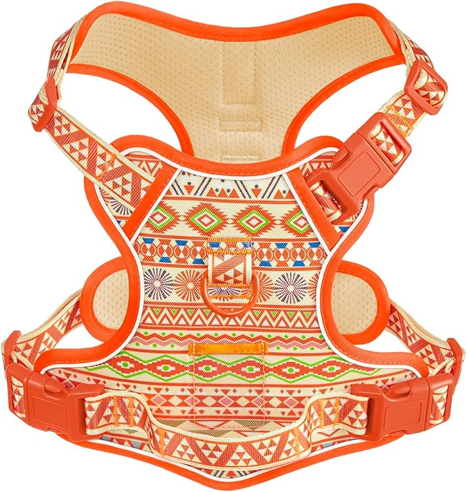No-Pull Dog Harness for XS Sized Dogs, Anti-Escape Easy Walking Reflective Adjustable Lightweight Dog Vest with Breathable Oxford Material ID Card Slot, Easy on Easy Off with Neck Buckle, XS