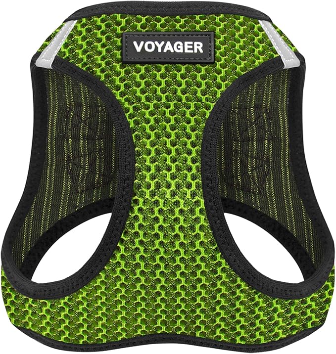 Best Pet Supplies Voyager Step-in Air Harness - All Weather Mesh, Reflective, No Pull Harness for Dogs, Cats - Secure with Hook & Loop Fastener, Buckle, Double D-Rings - Tone, S