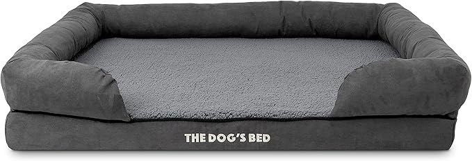 The Dog's Bed Replacement Outer Cover ONLY (Outer Cover ONLY - NO Bed, NO Waterproof Inner) for The Dog's Bed, Washable Plush Fabric, Extra Large (Grey Plush)