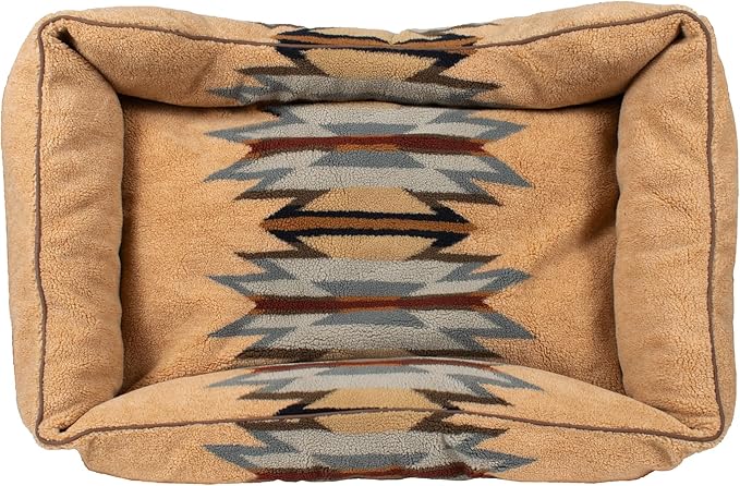 Pendleton Berber Kuddler Dog Bed - Wyeth Trail Wheat, XL
