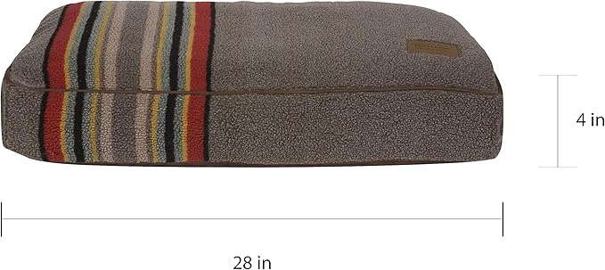 PENDLETON Vintage Camp Napper Dog Bed - Mineral Umber, S