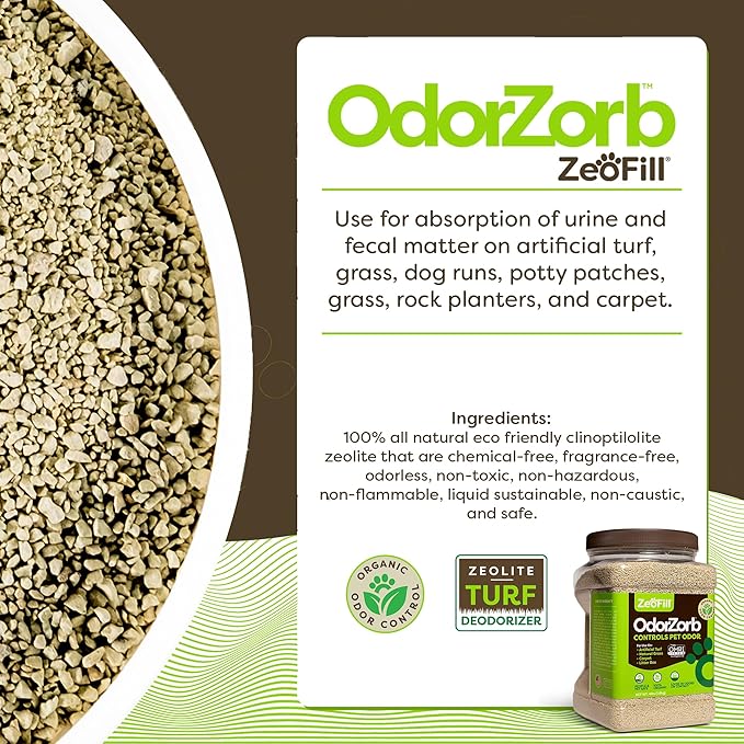 Backyard Deodorizer – Eliminates Pet Urine Odors on Potty Patches, Artificial Turf, Grass, Lawns, Patios, Concrete & Playgrounds | Dog, Cat Litter Box Odor Eliminator & Freshener | 4 lbs.