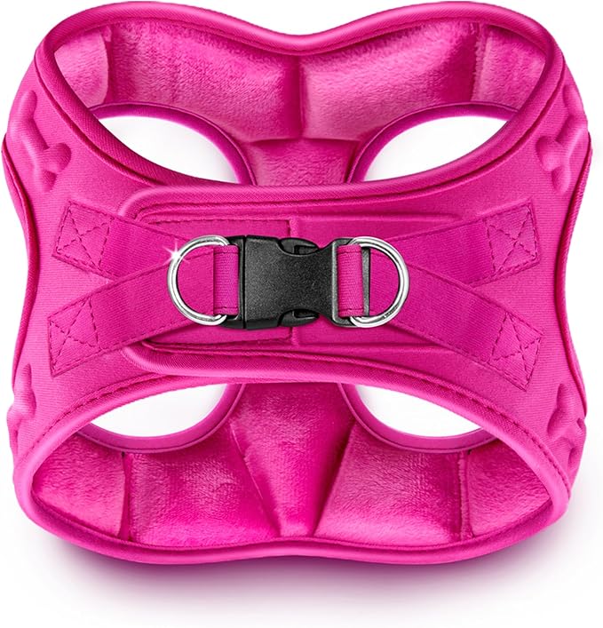 Comfort fit Step-in Dog & Puppy Harness - Comfortable All Weather Dog Vest Harness: Adjustable, Soft Padded, Easy to Put-on for Small, Medium-Sized Dogs.