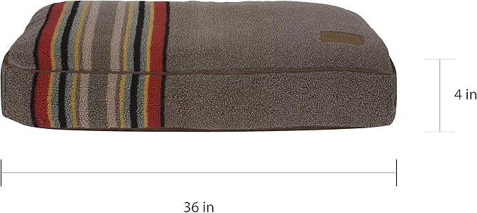 PENDLETON Vintage Camp Napper Dog Bed - Mineral Umber, S