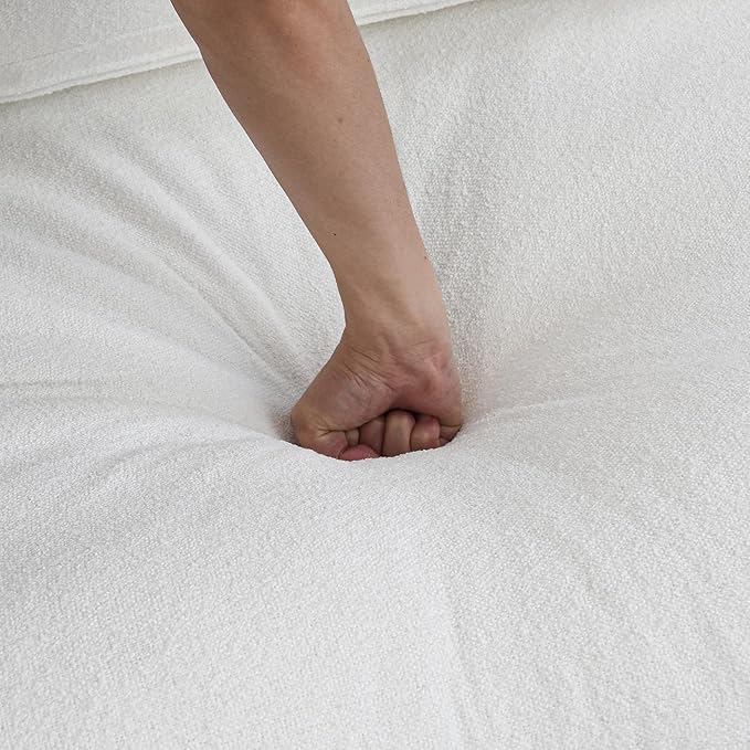 WJShome Ottoman, Modular Sectional Sofa,Down Filled Sofa Couch for Modern Living Room Sofa Sets for Office House-White