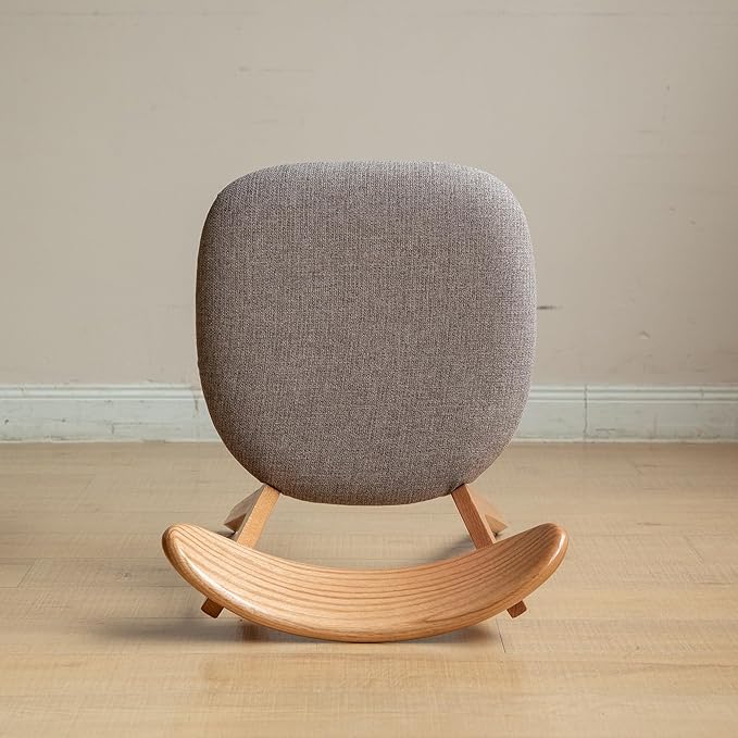 Oak Dining Chairs Set of 4 - Solid Wood Upholstered Dining Chairs,FAS-Grade North American Oak & Ergonomic Curved Back,Suitable for Restaurants, Dining Rooms, Kitchens,Sturdy 400 lbs Capacity