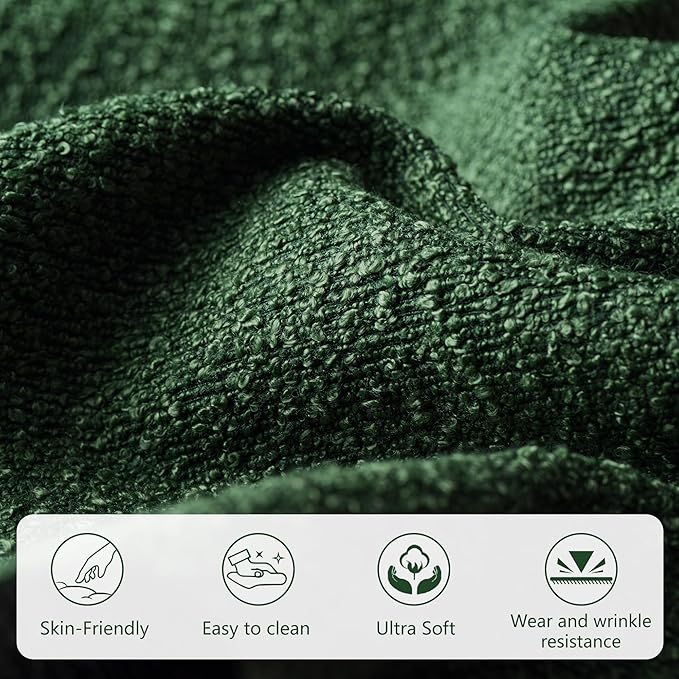 Modern Storage Benches with Walnut Wood Legs, 47'' Ottoman Bench with 20 Gallons Storage Space for Bedroom End of Bed, Fabric Upholstered Entryway Bench with Seating for Livingroom, Green