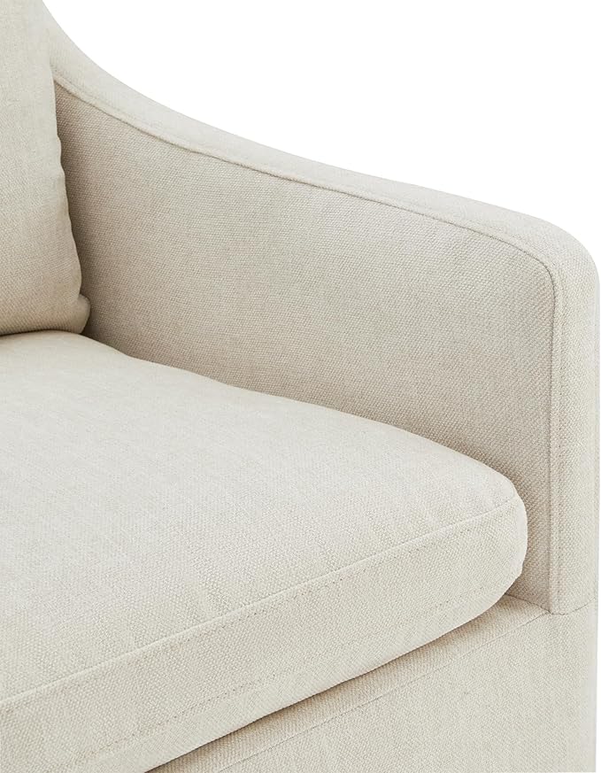 Upholstered Dining Chairs with Casters Modern Accent Armchair with Rollers for Diningroom Bedroom Livingroom Reading Room