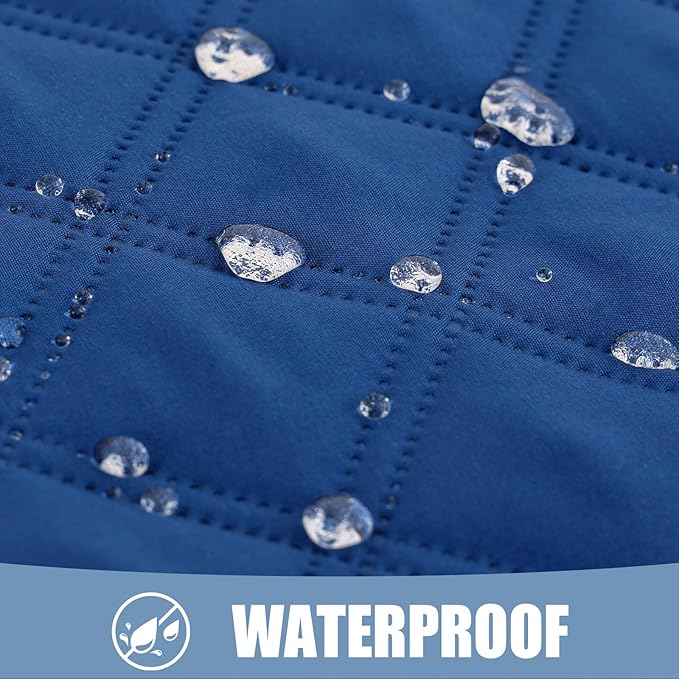 Smiry Waterproof Dog Blanket, Reversible Dog Bed Cover Pet Blanket, Soft Pet Couch Covers for Sofa Washable, Bed Couch Sofa Furniture Protector for Puppy Cat Kids (40"x50", Navy/Blue)