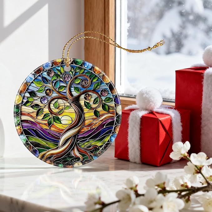 Tree of Life Ornament | Christmas Ornaments, Christmas Decorations, Hanging Ornaments for Tree, Holiday Decor Gifts | Tree of Life Gifts for Friend, Family,Women | Gift Exchange Ideas