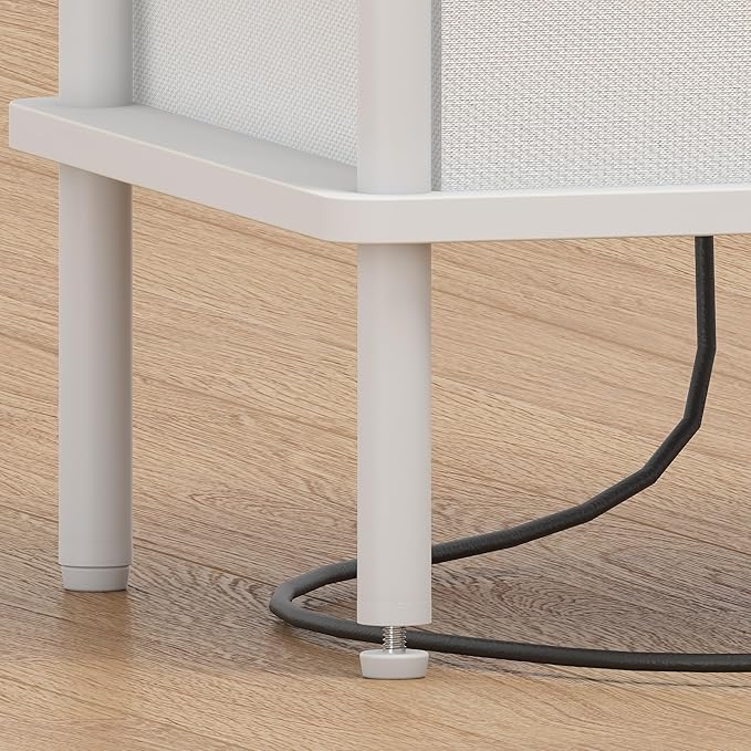 Small Side Table with Charging Station, Set of 2 End Table for Small Spaces, Slim Nightstand with Outlet,Sofa Beside Table, 3-Tier Storage Shelf,Living Room, Bed Room, Natrual White