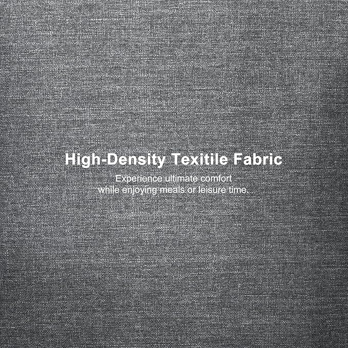 PURPLE LEAF 7 Pieces Outdoor Dining Set All-Weather PE Rattan Outdoor Patio Furniture Set with All Aluminum Frame Rectangular Table and Chairs Set for Lawn Garden Backyard Deck, Grey