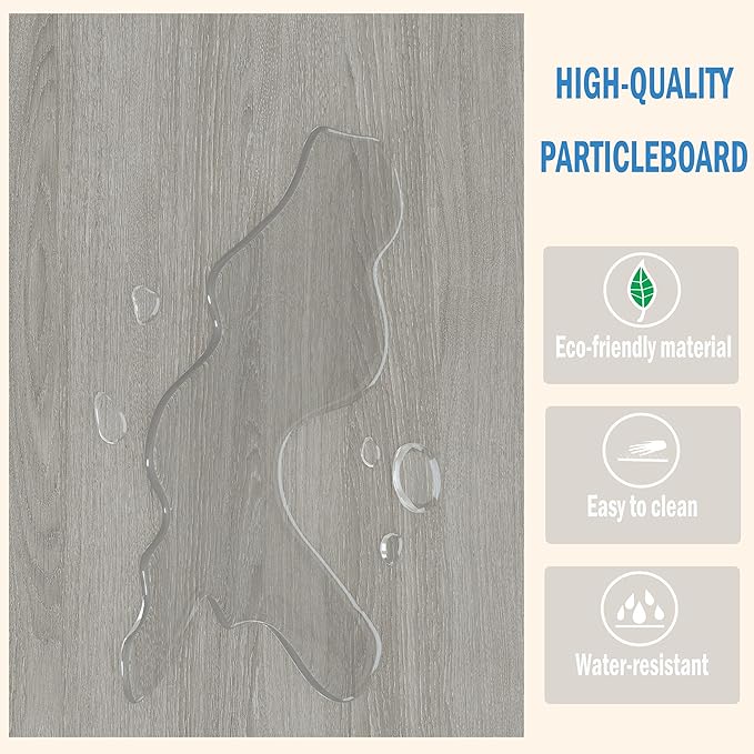 Narrow End Table, Large Sofa Side Table, Farmhouse Nightstand with Storage Shelve, Slim Bedside Table for Living, Room Bedroom, Lounge Oak MLBZ17Z