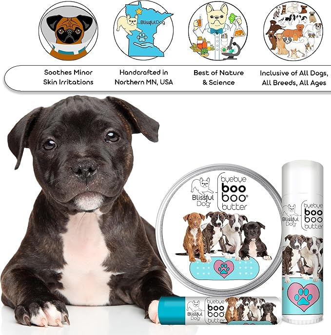 The Blissful Dog Staffordshire Pitbull Terrier Boo Boo Butter, 2-Ounce