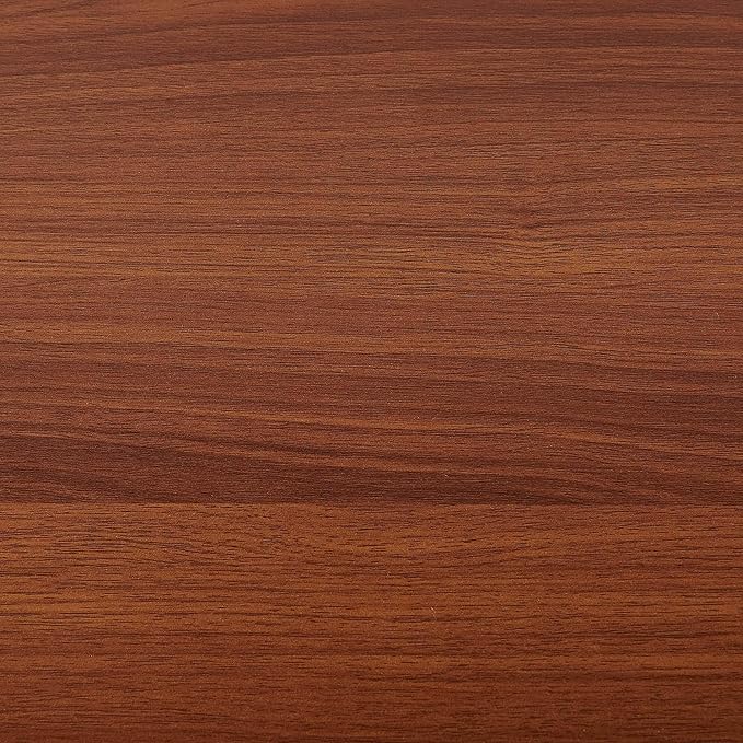 Extra Large Round Coffee Table, Mid-Century Modern Design, D34 x H17 in, for Living Room, 2-Tier Structure, Clear Glass Top and Walnut MDF Shelf, Sleek Conical Metal Legs with Gold Finish