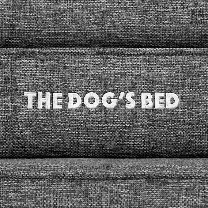 The Dog’s Bed Orthopedic Memory Foam Dog Bed, XXXL Grey Linen, Pain Relief for Arthritis, Hip & Elbow Dysplasia, Post Surgery, Lameness, Supportive, Calming, Waterproof Washable Cover